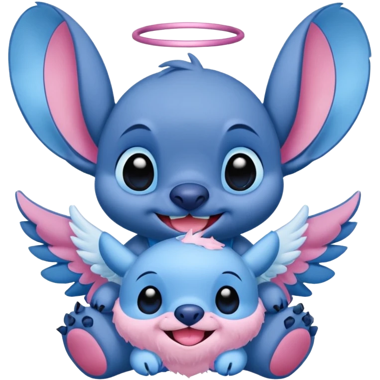 Stitch avec Angel emoji