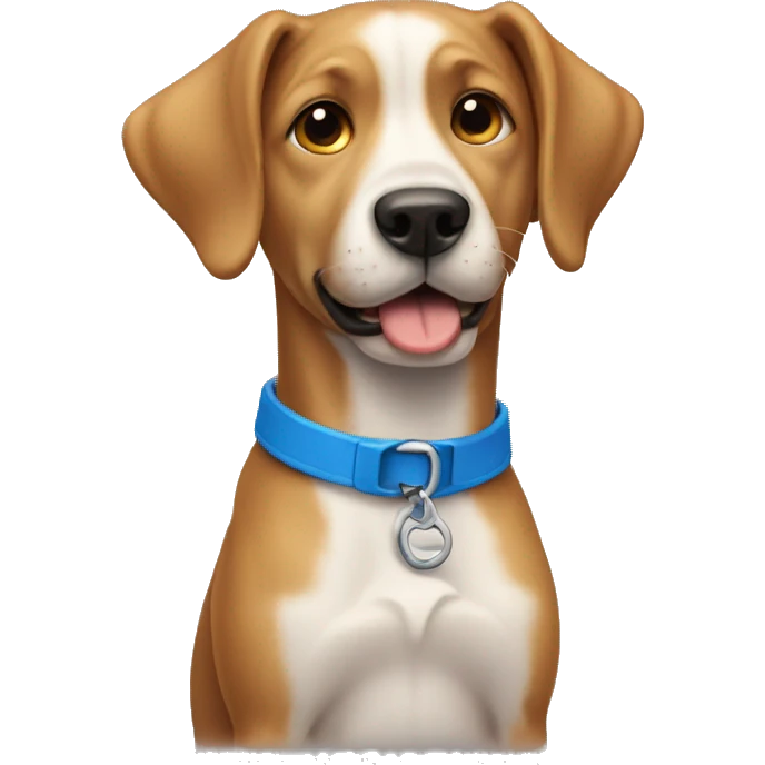 dog with blue collar emoji