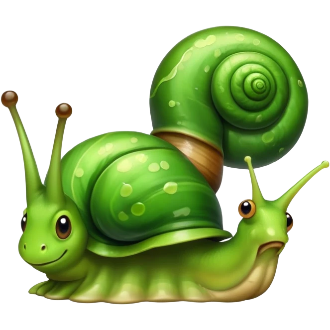 Слизняк показывает класс  emoji