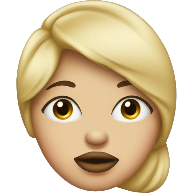 Woman kissing emoji