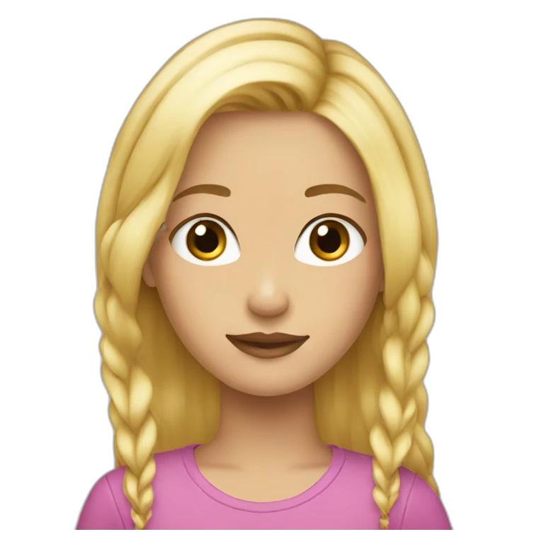 girl blond long hear/barber emoji