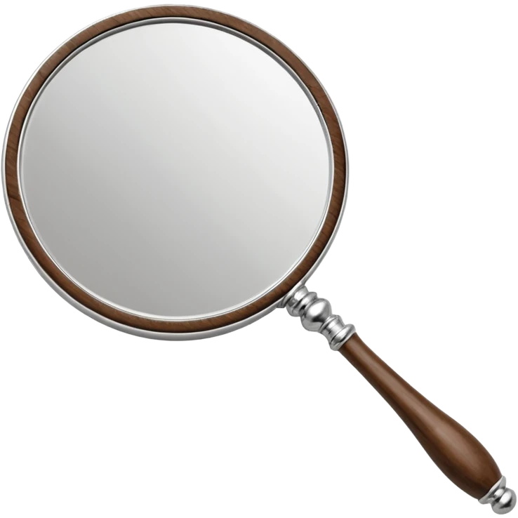 hand mirror, polished silver chrome, erotic vanity aesthetic emoji