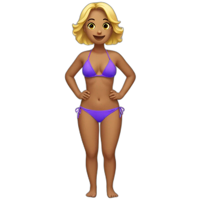 Bikini woman emoji