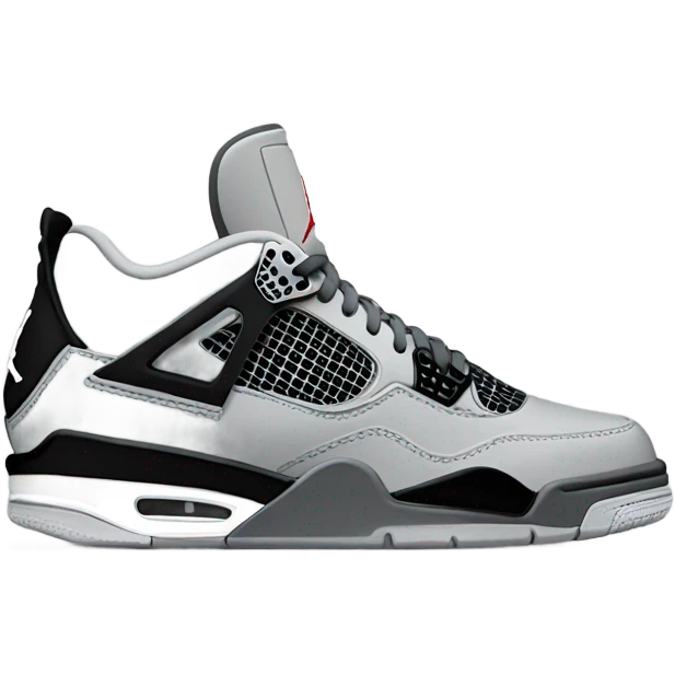 Jordan 4 shoe gray emoji