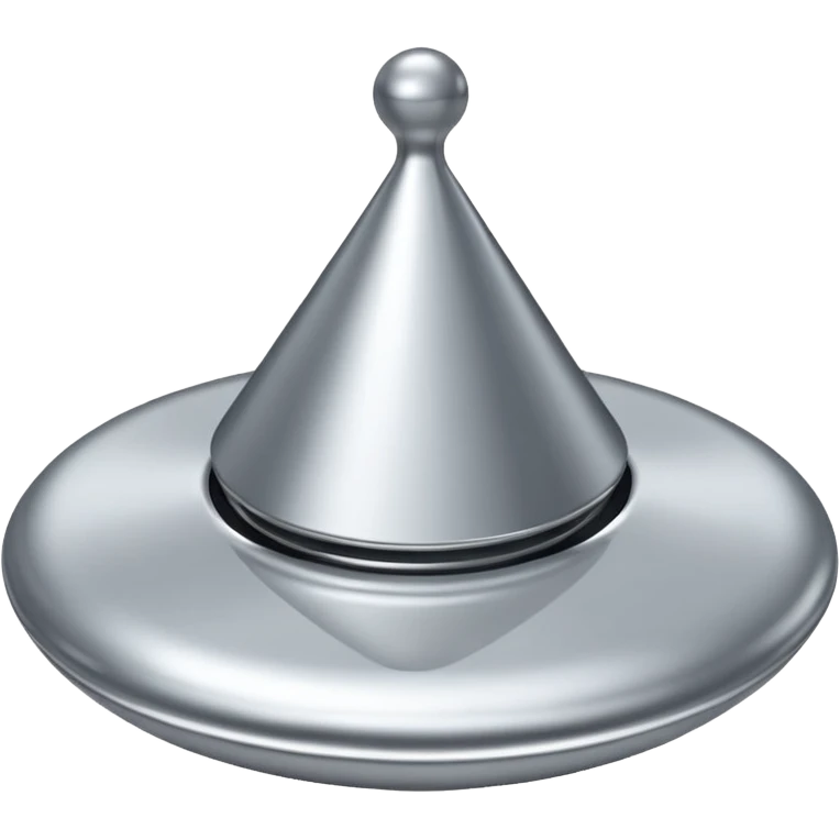 Trottola argento/ specchio come quella del film inception emoji