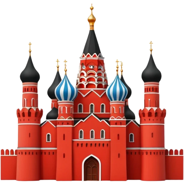 Кремль аккуратно зачеркнутый без фона emoji