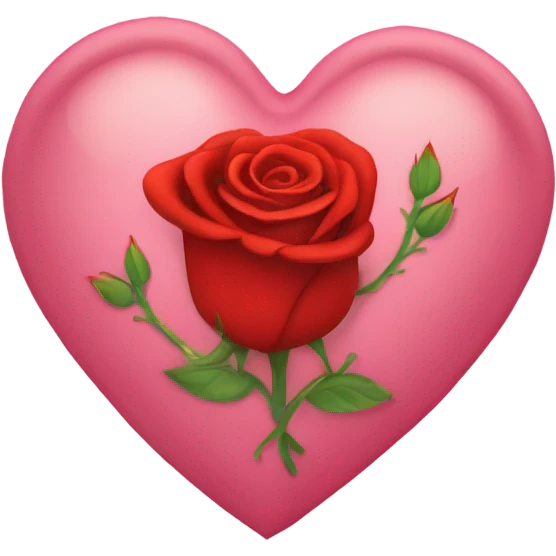 corazón rositas emoji