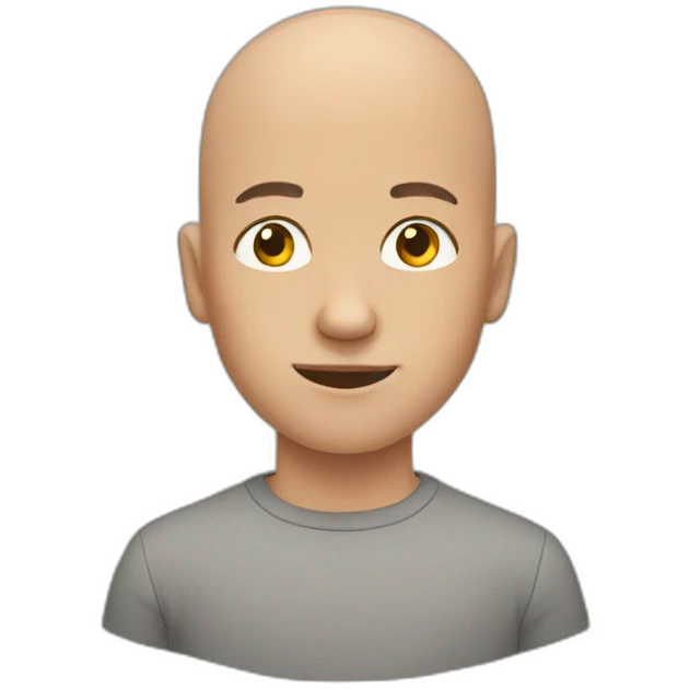 bald boy emoji