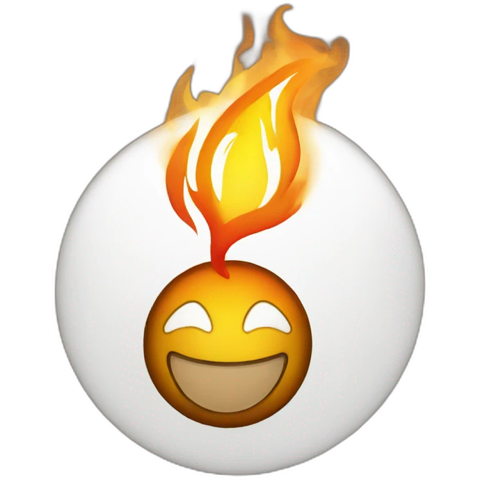 Cœur en flammes emoji