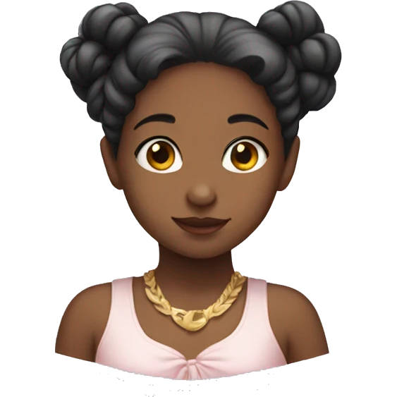 cute girl with hime hair emoji