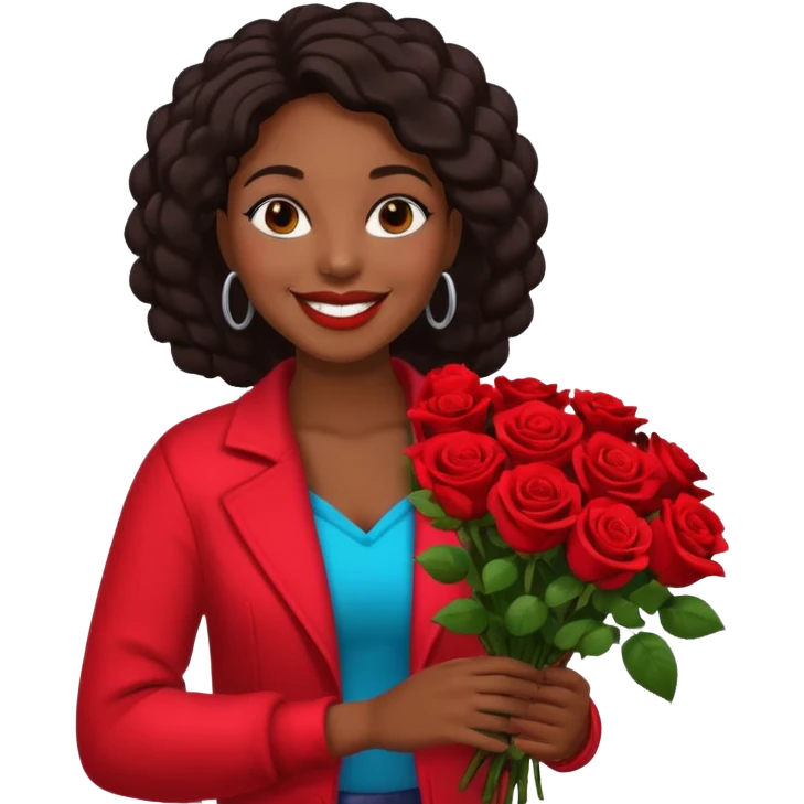 Street Flower Seller black woman  emoji