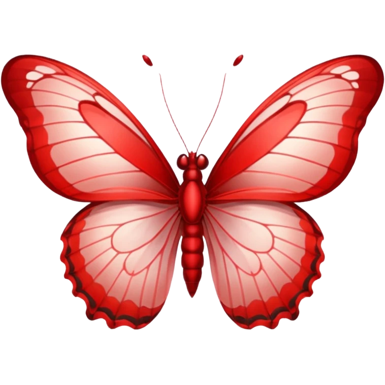 UNA BUTTERFLY RED FANTASY, PERO DEBE SER UN ROJO UN POCO CLARO, no debe ser tan rojo intenso, DEBE SER MÁS CLARO . emoji
