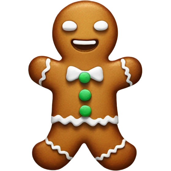 gingerbread man  emoji