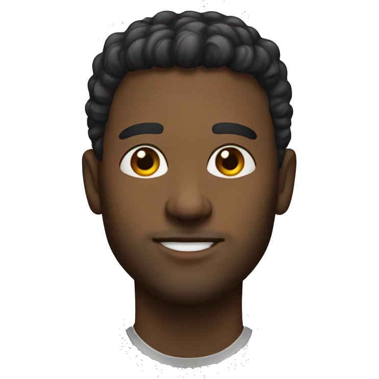 realistic portrait of a male emoji