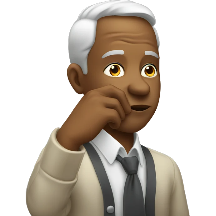 Man kissing hand emoji