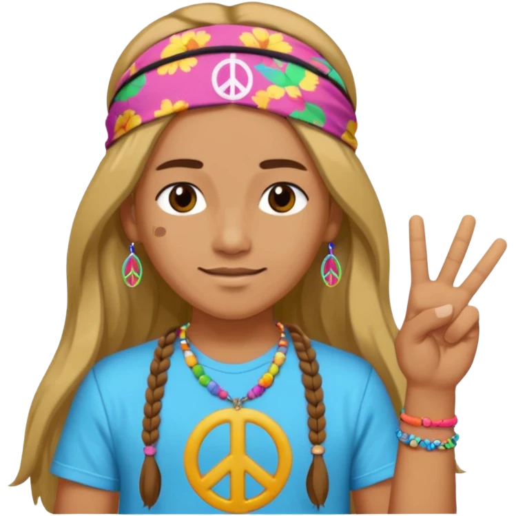 hippie emoji