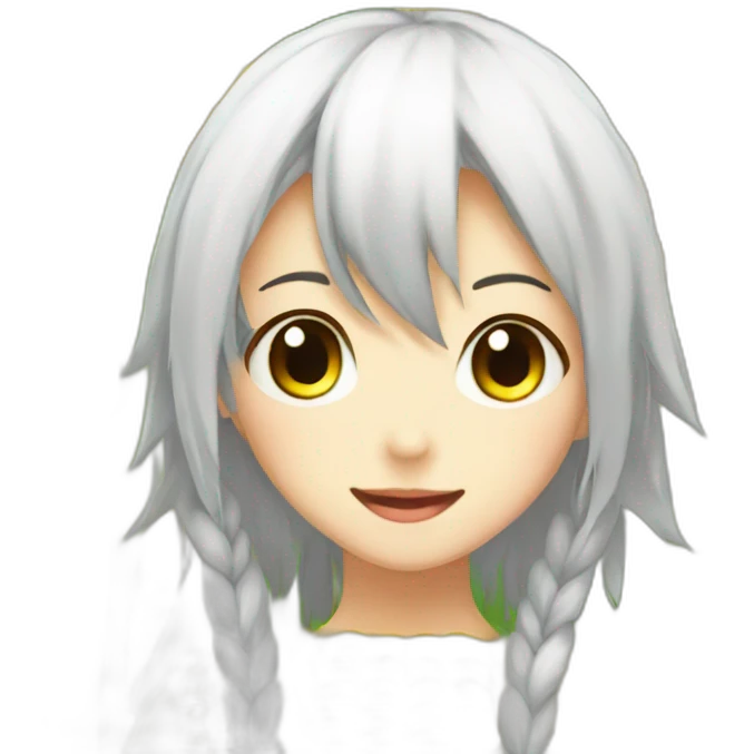 Corn face, anime girl emoji