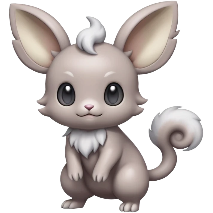 Minccino-Espurr-Fakémon-hybrid-creature (full body)  emoji