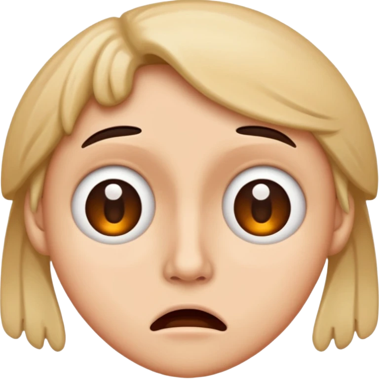weirded out face emoji