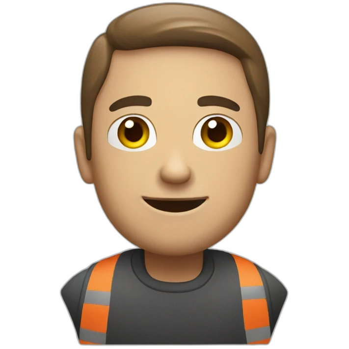 Man making a stop sign emoji
