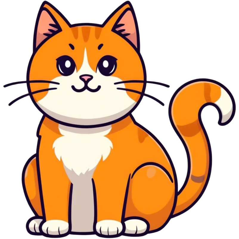 Orange cat emoji