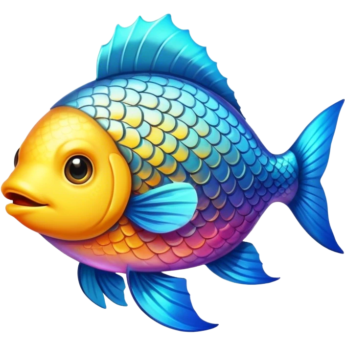 Holy fish with halo emoji