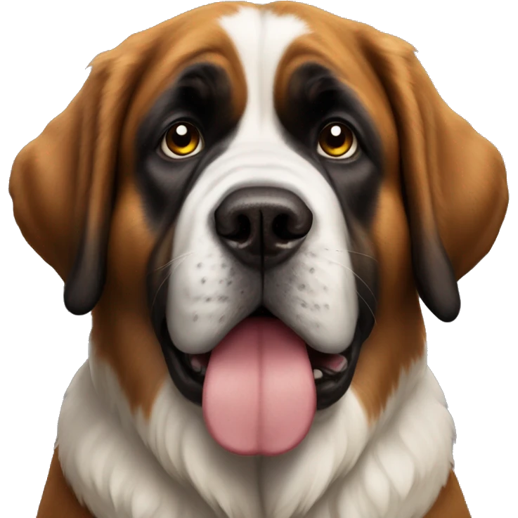 saint bernard with a bow emoji