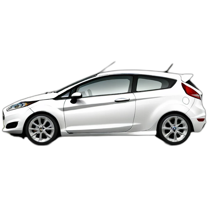 White Ford fiesta mk7 emoji