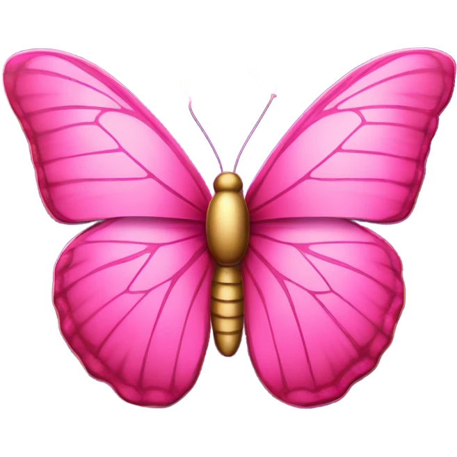 Large beautiful pink butterfly sitting on top of springtime flowers with glitter  emoji