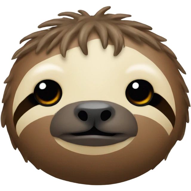 Sloth with poop on its head  emoji
