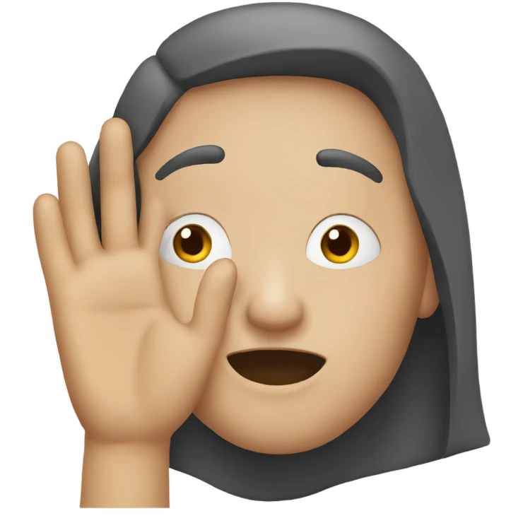 Head in hand  emoji