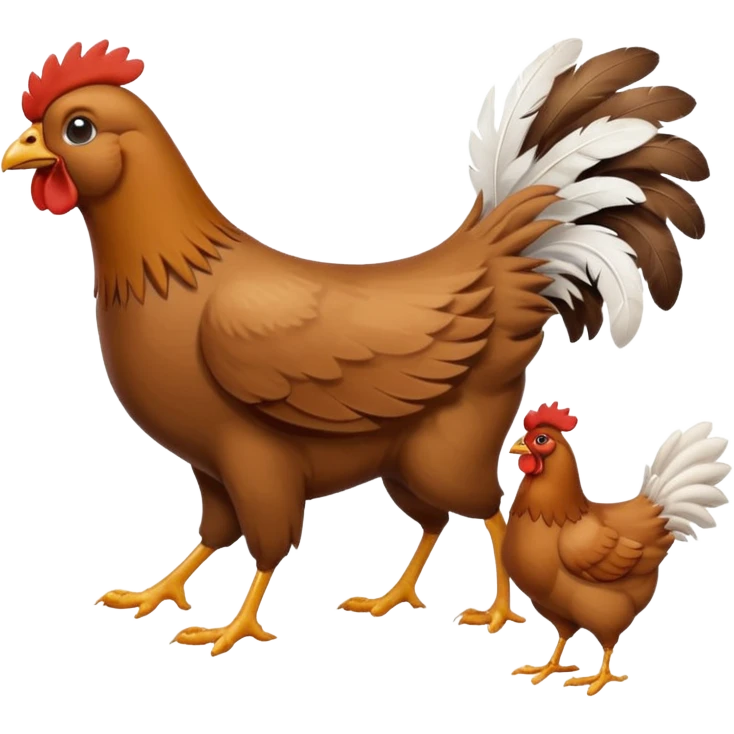 Dog chasing chickens emoji