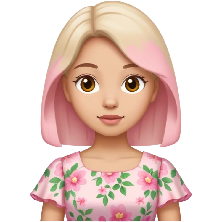 FloralPastel pink Easter dress emoji