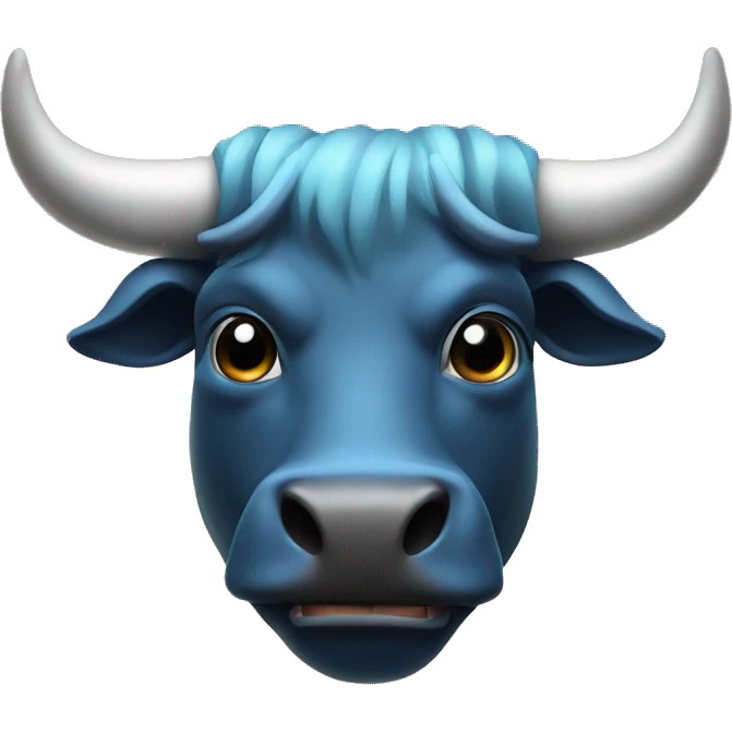Sport turbo bull with glowing horns emoji