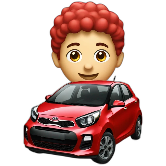red kia picanto from 2020 emoji