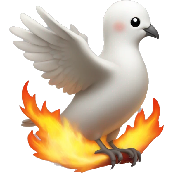 Fire dove emoji