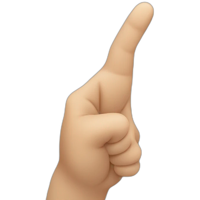 finger pointing emoji