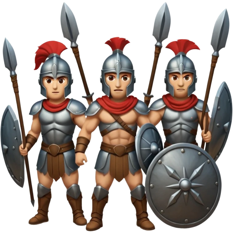 group of spartan fighthers emoji
