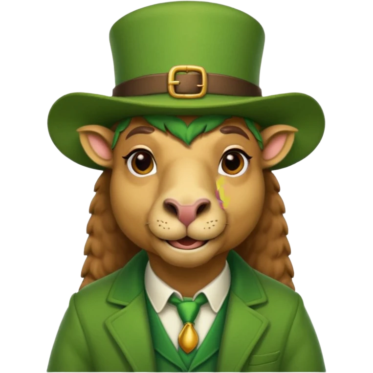 Camel leprechaun emoji