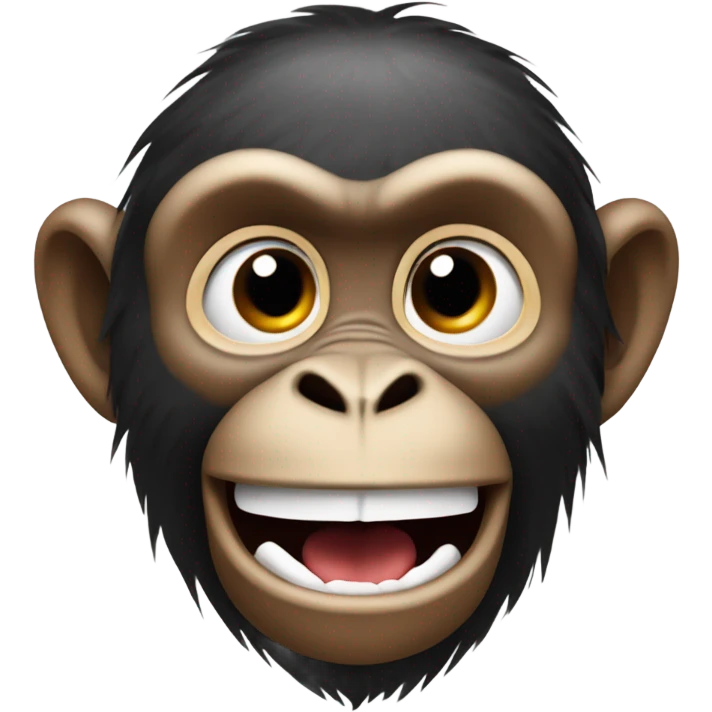 Crazy monkey emoji