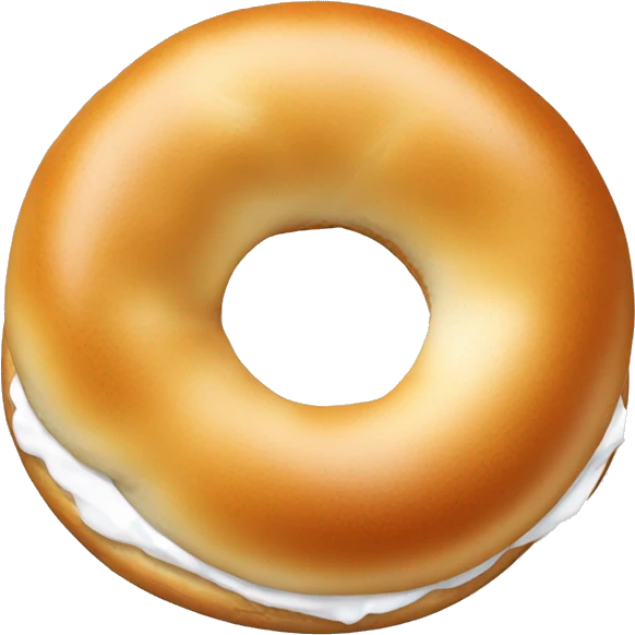 bagel with cream cheese emoji