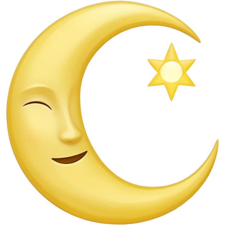 crescent moon emoji