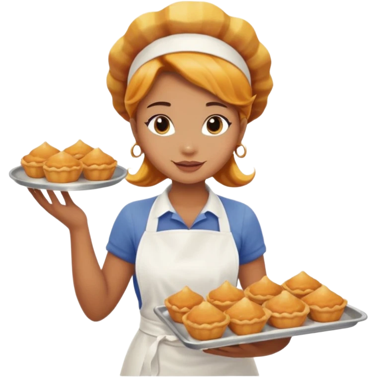 mermaid who is a pastry baker emoji