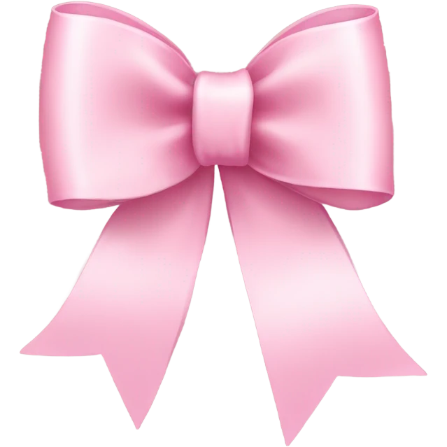 light pink ribbon bow emoji