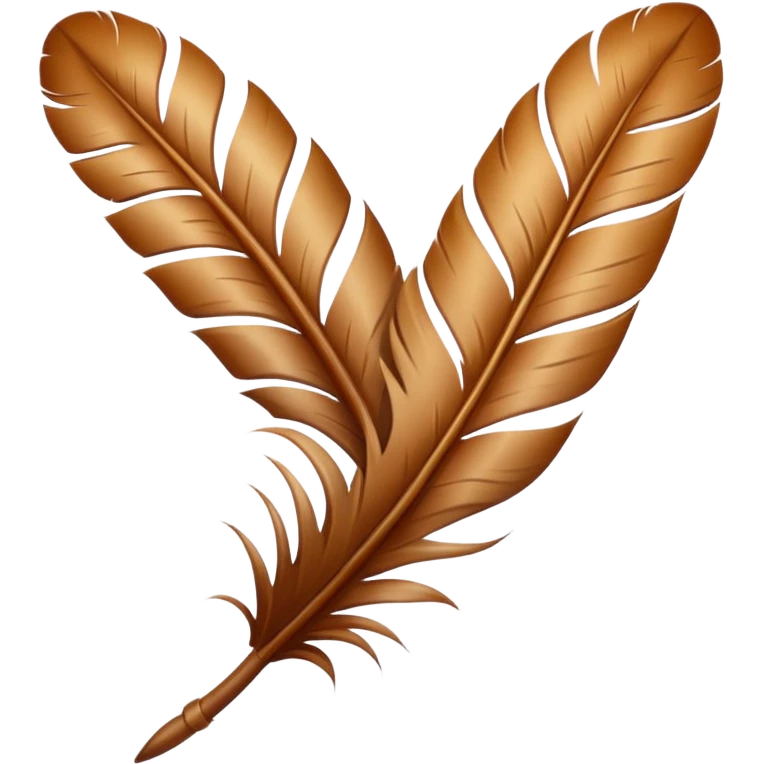 Feather with Kori pattern emoji