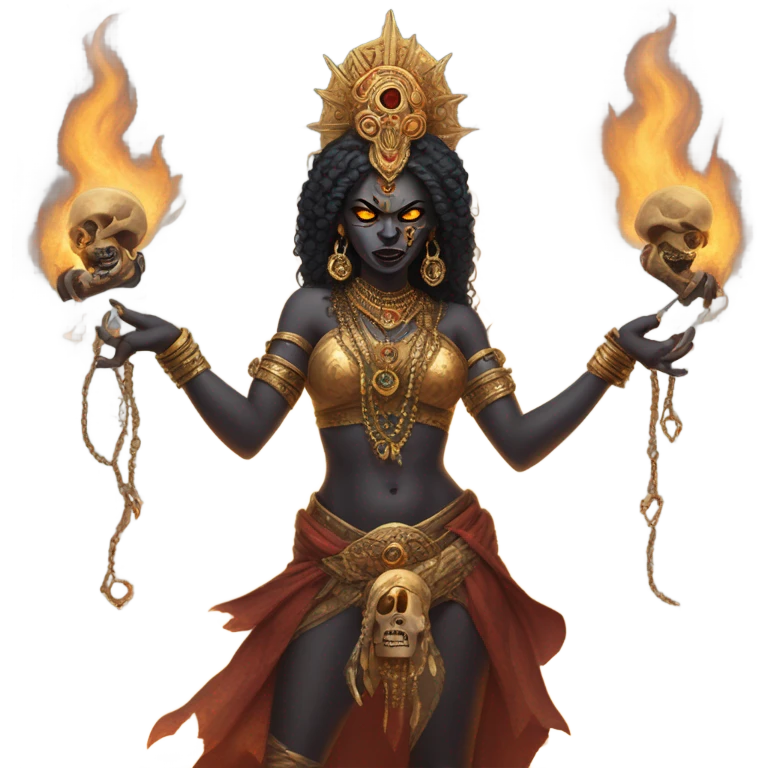 kali arising from ashes emoji