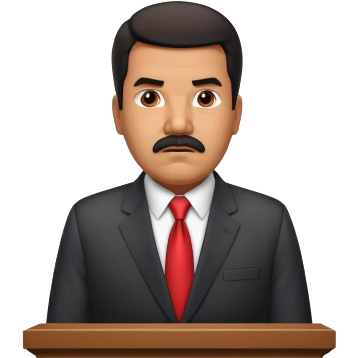 Nicolás maduro en el púlpito  emoji