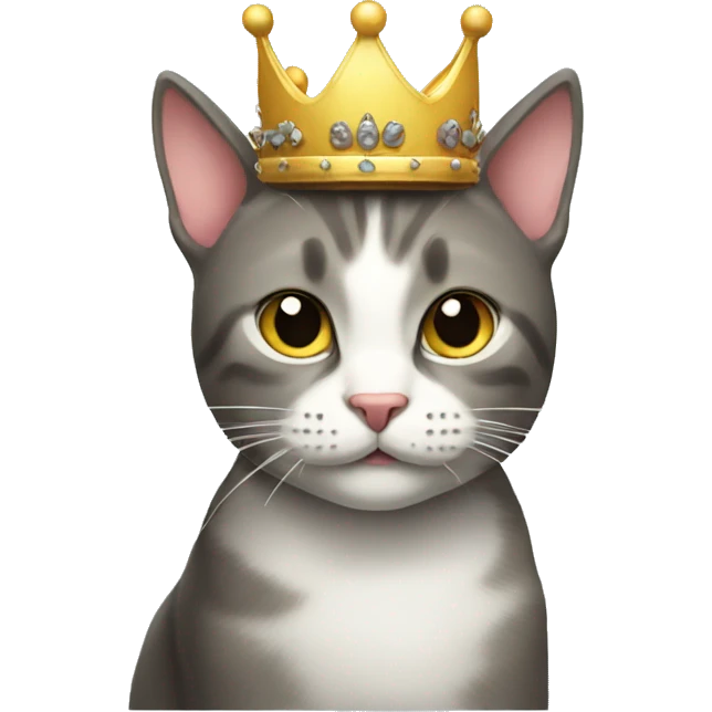 Cat with crown emoji