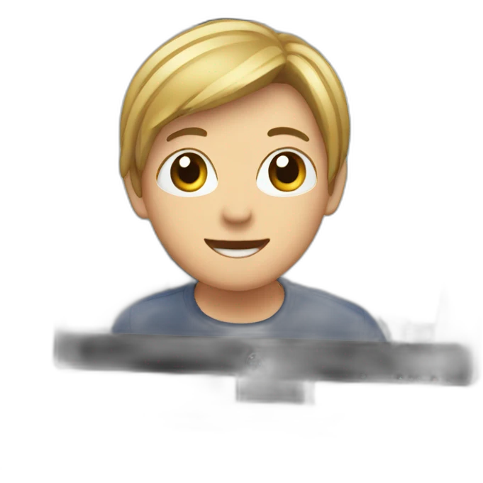 monitor with the video call on the screen emoji