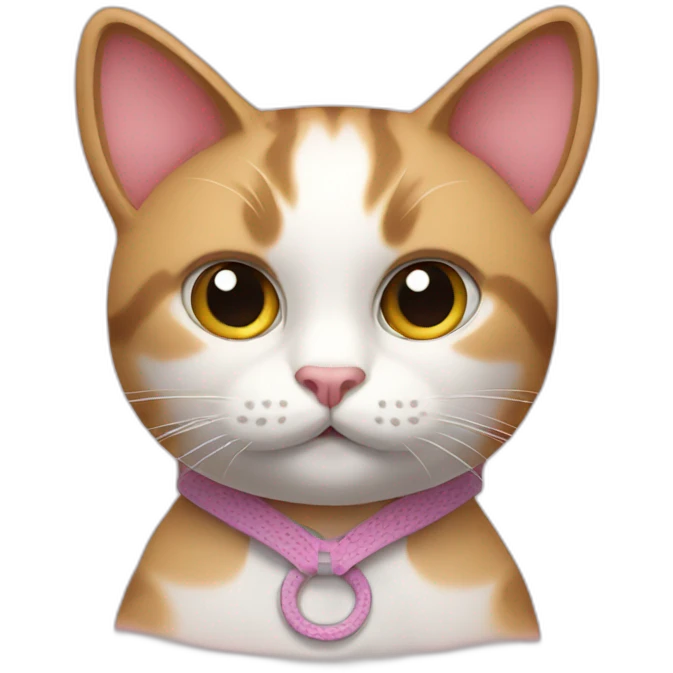 cat with a bra emoji